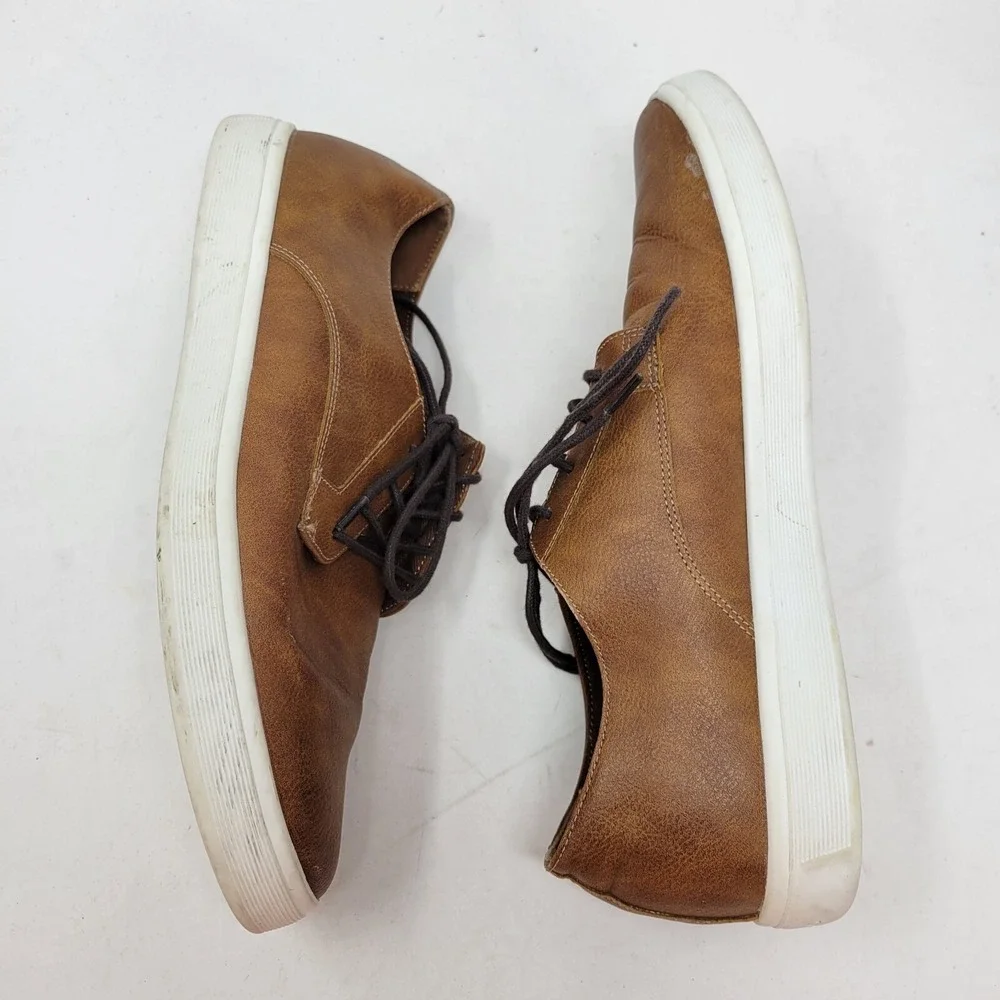 Aldo Shoes Mens 8 Sneakers Casual Minimalist Casual Lace Up‎ Oxford Brown Adult